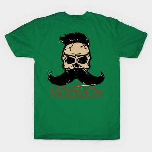 Moustache skull T-Shirt